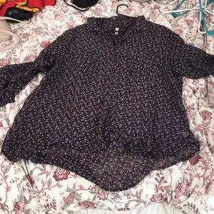 Vintage target! Chiffon button down!